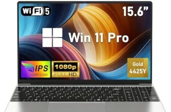 FUNYET Laptop,Nuovo Computer Portatile, 2026 Laptop PC da 15,6 pollici, 16 GB RAM 512 GB SSD, Pentium Gold 4425Y, IPS FHD 1920 * 1080 Notebook, apertura a 180°, 5000 mAh, studente, Type-C