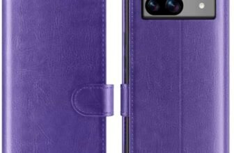 OCASE Cover per Google Pixel 8a, Custodia a Libro in Pelle Google 8a Interno TPU Antiurto Portafoglio [RFID Blocking] [Carta Fessura] [Supporto Stand] Flip Case Custodia per Google Pixel 8a – Viola