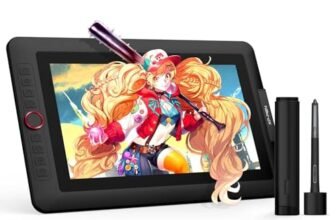 XPPen Artist 13.3 Pro V2 Tavoletta Grafica con Schermo da 13,3 pollici, Penna 16384 livelli, 8 tasti rapidi, Supporto incluso, Compatibile con Windows Mac Android