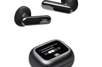 JBL Live Flex 3 Cuffie Wireless Bluetooth, 50 Ore di Autonomia, con Cancellazione Adattiva del Rumore e High-Resolution JBL Signature Sound, Impermeabili IP54, Nero