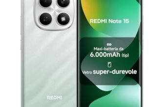 XIAOMI Redmi Note 15, Smartphone 8+128GB, Batteria da 6000 mAh, Resistenza all’acqua, Fotocamera super nitida da 108 MP, Display FHD+ da 6,77″, Verde Foresta, Garanzia 2 anni, Caricatore non incluso