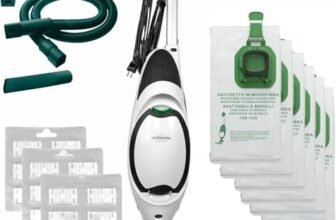 AMG Shop Online Aspirapolvere FOLLETTO VK150 + 6 SACCHETTI + PROFUMINI + TUBI, Con Motore 60.000 giri/min, Emissione Polveri 0,0001 mg/m³, Sacco 2,5 L, PESO: 3 Kg