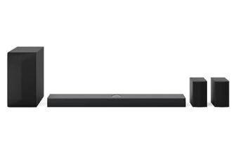 LG S70TR Soundbar TV 500W su 5.1.1 Canali con Subwoofer Wireless, Casse Posteriori Incluse, Dolby Atmos, DTS:X, Speaker Centrale Up-firing, HDMI Passthrough 4K 120Hz, AI Sound Pro