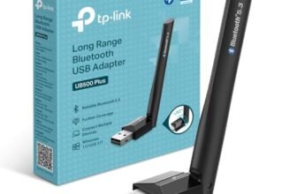 TP-Link UB500 Plus Adattatore Bluetooth USB, Bluetooth 5.3, Multi-Directional Antenna, Compatibile Con Windows 11/10/8.1/7