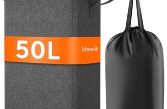 Lifewit Cesto Portabiancheria Salvaspazio, Cesta Biancheria Sporca con Coperchio, Porta Biancheria Sporca Slim per Bagno, Laundry Basket per Camera da Letto, Bagno, Lavanderia, 50 L, Grigio Scuro