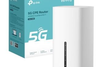 TP-Link Archer NX600 Router 5G Wi-Fi 6 AX3600Mbps Dual Band, Porta WAN/LAN 2.5G+2×Porte Gigabit LAN, Plug & Play, 4K-QAM, 8×5G/LTE, 2×Wi-Fi Antenne Interne, EasyMesh, HomeShield