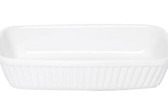 Excelsa Pirofila Rettangolare, Ceramica, Bianco, 28 X 22 Cm