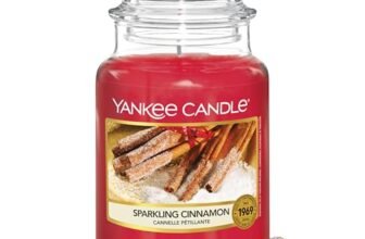 Yankee Candle Candela profumata in giara grande | Cannella Vivace | Durata Fino a 150 Ore