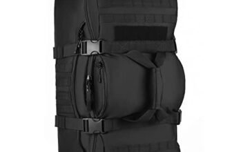 HUNTVP Zaino Sportivo 60L, Zaino Militare Tattico Molle Borsa per Campeggio Alpinismo Escursionismo Ciclismo Viaggio Trekking Sport,60L-Nero