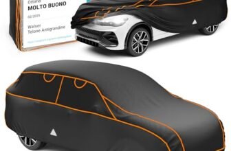 WALSER telo antigrandine per auto, Perma Protect SUV, prodotto Molto Buono* copertura per auto antigrandine, certificato dal TÜV Austria* telo protettivo idrorepellente Copriauto Misura 7 SUV/VAN nero