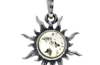 Ciondolo a forma di farfalla in vera ambra baltica e argento sterling, senza catena, GL362, Pietra Argento sterling Resina, Ambra