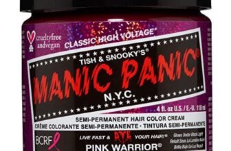 Manic Panic Classic High Voltage Pink Warrior Crema Colorante Semipermanente per Capelli, Vegana, cruelty-free, Senza PPD, Senza Ammoniaca, Senza Glutine, Rosa Fucsia, 118ml