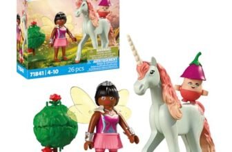 PLAYMOBIL Sky Rose Collectible Unicorn with Fairy Set da gioco con statuine