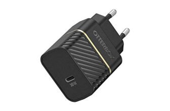 OtterBox EU Caricatore murale GAN USB-C PD 30W, Carica Fast Charge per Smartphone e Tablet, Resistente a Cadute, Robusto, Ultra Durevole, Nero