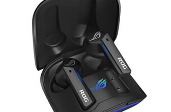 ASUS ROG Cetra True Wireless, Auricolari Wireless da Gaming (ANC), Bluetooth, 27 Ore di Durata della Batteria, Ricarica Wireless, Controllo Touch, Impermeabili, Nero