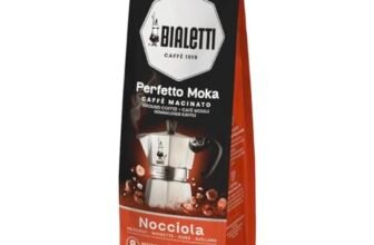 Bialetti Perfetto Moka Caffè Macinato, Gusto Nocciola – 1 x 250 gr