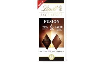 Lindt EXCELLENCE FUSION tavoletta di cioccolato fondente 70% e latte