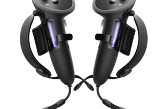 KIWI design G4 Max Impugnature per Controller Estese Compatibili con Meta Quest 3/3S, Adatto per Mani Più Grandi