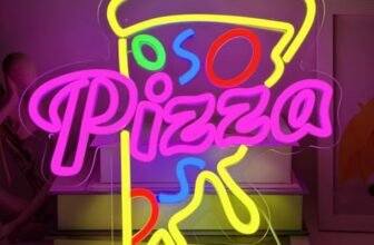 YUEYYNS Insegna al Neon Pizza Insegna luminosa per pizza luci al neon LED colorate per pizza, negozio, camera da letto, ristorante, cucina, feste, decorazione