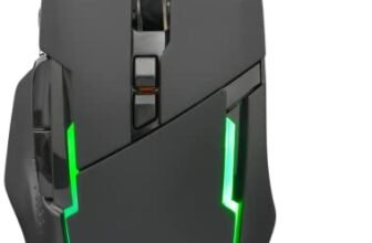 THE G-LAB Kult Caesium Mouse Gamer Wireless Ricaricabile – Mouse Gaming Wireless ad alte prestazioni 7200dpi, LED RGB, 6 Pulsanti, Mouse Gaming Ergonomico, Compatibile con Pc Ps4 Ps5 Xbox One