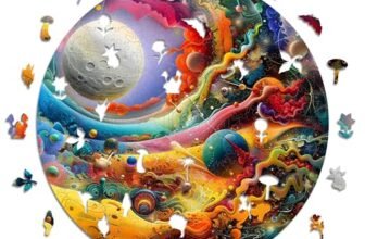 Iconic Puzzles – Luna Straordinaria, puzzle in legno 100% sostenibile, Regali per Bambini e Adulti, taglia M, 350 Pezzi