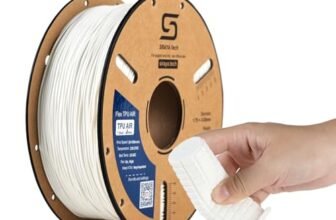 Siraya Tech Flex TPU Air – Filamento 3D flessibile leggero con schiumatura attiva, durezza regolabile 65A-82A, stampa ad alta velocità, facile da usare, per dispositivi indossabili (Bianco, 1 kg)