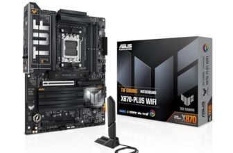 ASUS TUF Gaming X870-PLUS Scheda madre WiFi AMD AM5 X870 ATX, 16+2+1, 80A SPS Power Stages, DDR5, PCIe 5.0 Ready, quattro slot M.2, Wi-Fi 7, LAN 2,5 GB, HDMI, USB4® 40 Gbps, SATA 6 Gbps, USB