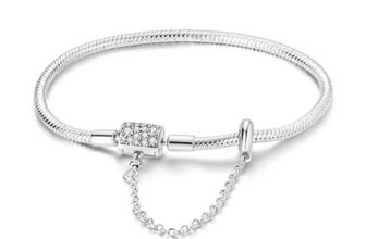 KUNSIR Moments-Bracciale Donna Adatto per Ciondolo Argento Sterling 925 Braccialetto Snake Bracciali Compatibile con Pandora Ciondolo