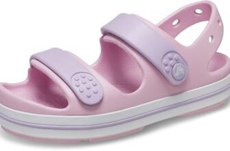 Crocs Crocband Cruiser Sandal T, Sandali Unisex – Bambini e Ragazzi, Ballerina Lavender, 25/26 EU