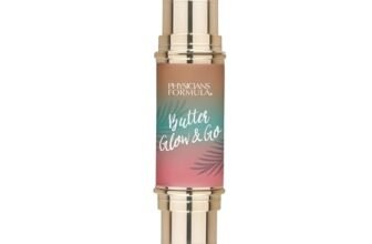 Physicians Formula Butter Glow & Go, Stick Trucco Multiuso a Doppia Estremità per Guance, Occhi e Labbra, Tonalità Complementari per Abbronzatura, Contorno e Fard, Sunkissed Rose