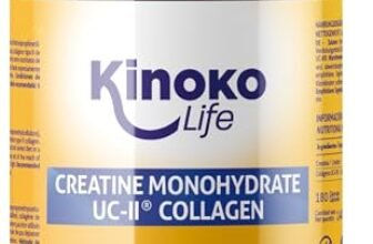Kinoko Life Creatina Monoidrata e UC-II Collagene 180 capsule. Creatina Monoidrato Micronizzata Pura. Pre-allenamento Potente Pre workout Preworkout. Creatina capsule. creatina. Formula Innovativa.