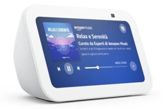 Echo Show 5 (Ultimo modello) | Schermo touch intelligente e compatto, con Alexa: controllo della Casa Intelligente e molto altro | Bianco