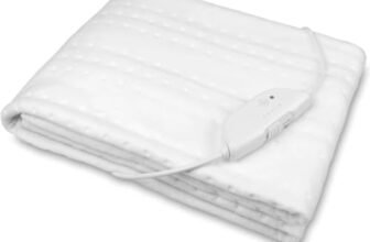 medisana HU 674 Sottocoperta elettrica 150 x 80 cm Spegnimento automatico Protezione da surriscaldamento, 4 impostazioni di temperatura, lavabile, scaldamaterasso adatto a tutti i materassi