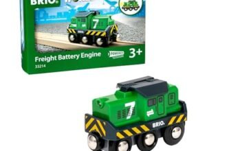 Brio World – Locomotiva per Treno Merci a Batterie, BRIO Treni-Vagoni-Veicoli, Età Raccomandata 3+