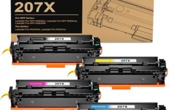 colorfly 207X MFP M283fdw Toner Compatibile per 207X 207A per HP Color Laserjet Pro MFP M283fdw Toner per HP Color Laserjet Pro M255dw M282nw M283fdn M255nw W2210X W2211X W2212X W2213X (4-Pack)