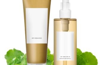 DOVBAN 2 Pezzi Centella Skincare Kit,Cleansing Oil,Centella Detergente Viso,Idratante,Riduce i Pori,Adatto a Tutti i Tipi di Pelle