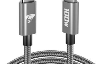 Cavo USB C USB C,100W 5A Cavetto Caricatore Ricarica Rapida Usbc 2M Filo Caricabatterie Carica Nylon Cavo Type C to Type C per iPhone 17 15 16 Pro Max/Plus iPad Pro/Air MacBook Samsung Galaxy S24 S25