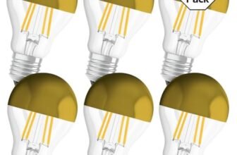 OSRAM LED Retrofit CLASSIC A Mirror, Attacco: E27, Bianca Calda, 2700 K, 4 W, Equivalenti a 37 W, LED Retrofit CLASSIC A Mirror, Chiaro, Confezione da 6 Pezzi