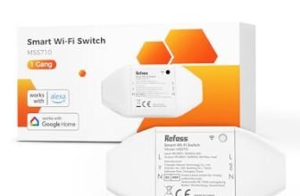 Refoss WiFi Switch Interruttore WiFi Universale Intelligente con Telecomando, Controllo Vocale, Interruttore Intelligente Funziona con Alexa, Google Home, 2500 W, 1 pezzo