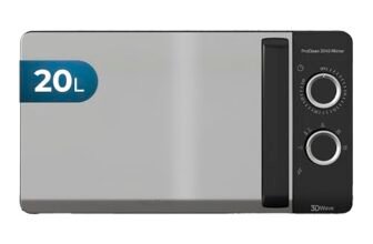 Cecotec Forno a Microonde ProClean 3040 da 20 Litri, 700 Watt di potenza, rivestimento Ready2Clean, 6 livelli di funzionamento, timer da 30 minuti, modalità scongelamento, colore nero