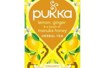 Pukka Lemon, Ginger & a Touch of Manuka Honey, Tisana Biologica Con Limone, Zenzero, Miele di Manuka, Con Ingredienti 100% Naturali, Ideale per il Supporto Quotidiano, 20 Filtri