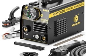 H HZXVOGEN Saldatrice A Filo No Gas 140A 230V 3 in 1 Inverter Filo Animato MIG/MMA/Lift TIG Mini Multiprocesso Portatile Elettrodo Saldatrice HVM140