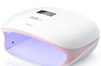 SUNUV Lampada Unghie UV LED Asciugatrice UV Unghie SUN4 per Gel Manicure Shellac con 4 Timer, LCD Display, Sensore e Asciugatura a Doppia Velocità (Rosa)