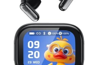 NE68 AI Cuffie Traduzione Simultanea, 3 in 1 per 150 lingue con LCD, 9 modalità di traduzione, Autonomia 48h+,ENC Anti-Rumore,traduttore istantaneo vocale, cuffie wireless Bluetooth 6.0 per viaggi.