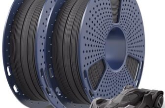 SUNLU Filamento PETG Rapido 1.75mm 1KG, Stampa Rapida fino a 600mm/s, Precisione Dimensionale ±0.02mm, 2 Bobine da 0.5KG (2x Grigio)