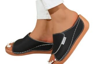 Ciabatte Donna Estive Ortopediche Scarpe Con Plantare Estraibile Ciabattine Spiaggia Comode Sandali Trekking Aperte Pantofole Da Casa Alte Mare Ciabatta Estiva Sanitarie Sabot,Black,Nero,39