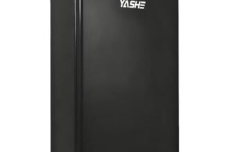 YASHE Frigorifero da 92L, con congelatore, piccolo frigorifero con scomparto per verdure, mini frigorifero, frigorifero da incasso, 7 regolazione della temperatura regolabile, risparmio energetico