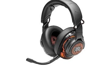 JBL Quantum ONE Cuffie Gaming Over-Ear con Cavo USB, Headset Gioco con Microfono, QuantumSPHERE 360 con Sensori di Movimento della Testa, compatibilità Multipiattaforma PC, PS e Xbox, Nero