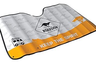 ROADSIGN 9792 Parabrezza Auto in alluminio isolante XL 140 x 80 cm