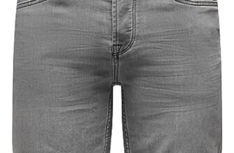 Only & Sons Onsply Life Reg Gr Jog SHO PK 8583 Noos, Pantalocini Denim Uomo, Grigio Denim, S